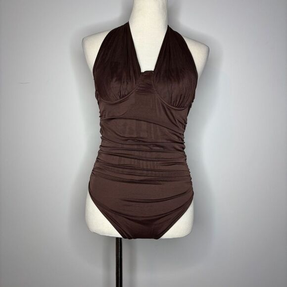 Le Lis- Brown Bodysuit - Picture 1 of 4